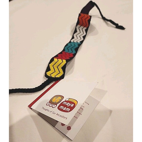 NWT Vintage Guatemalan Maya Mam Handmade Headband 9x1.5 in Bohemian Mayan Ethnic - Picture 5 of 5